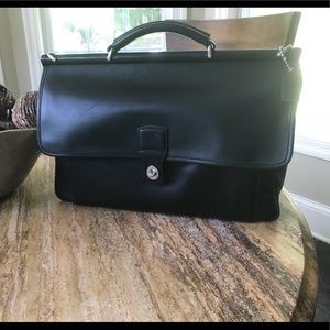 NWOT Coach Black Briefcase